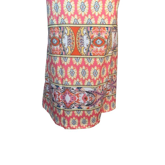 2/$30 NEW XL Sleeveless Geometric Stretchy Print Summer Dress - Picture 7 of 14